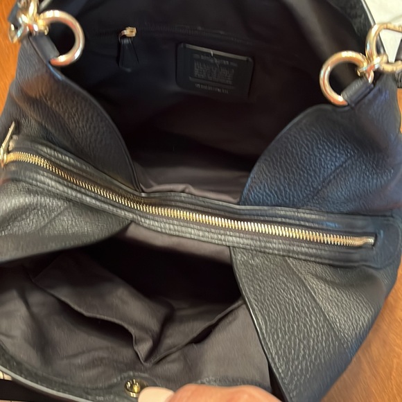 Coach Black Bag, Soft Pebble Leather - Picture 8 of 10